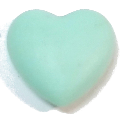 Clikits Icon, Heart 2 × 2 Small with Pin [Frosted] Aqua