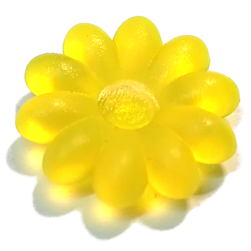 Clikits Icon, Flower 2 × 2 Large, 10 Petals with Pin [Frosted]