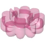 Clikits Icon, Flower 2 × 2 Large, 10 Petals with Hole