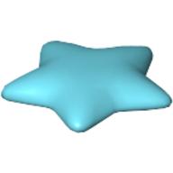 Clikits Icon, Star 2 × 2 Large with Pin