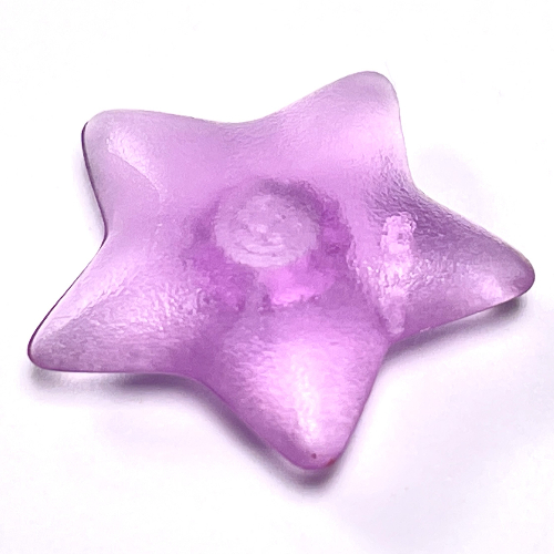Clikits Icon, Star 2 × 2 Large with Pin Trans-Light Purple