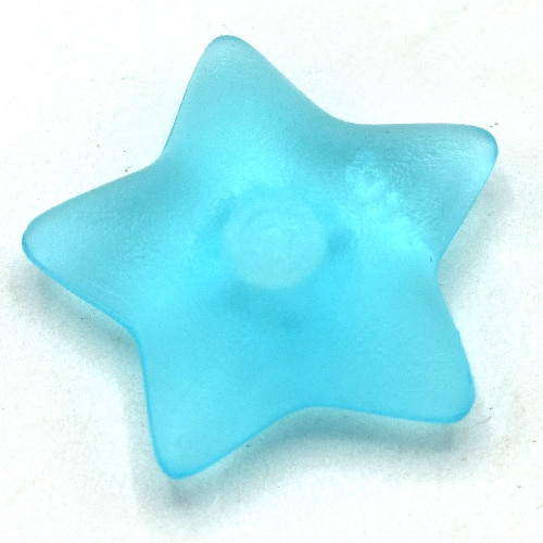 Clikits Icon, Star 2 × 2 Large with Pin Trans-Light Blue