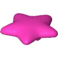 Clikits Icon, Star 2 × 2 Small with Pin [Frosted] Dunkelrosa