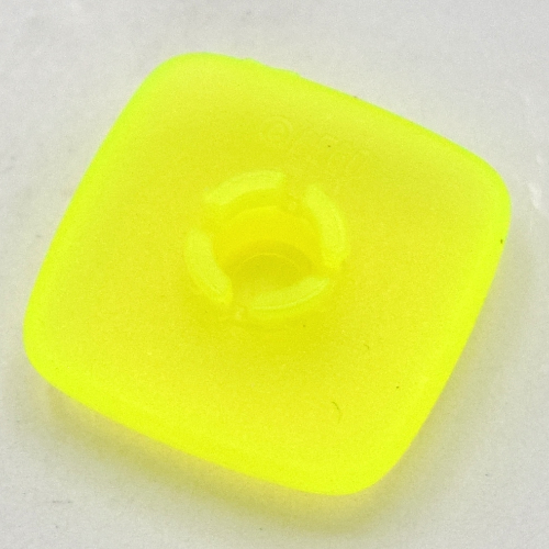 Clikits Icon, Square 2 × 2 Large with Pin Trans-Neon Green