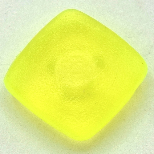 Clikits Icon, Square 2 × 2 Small with Pin [Frosted] Trans-Neon Green