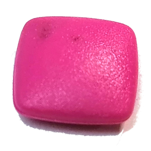Clikits Icon, Square 2 × 2 Small with Pin [Frosted] Dunkelrosa