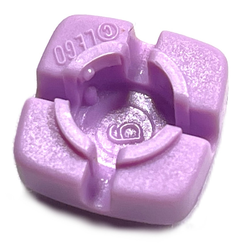 Clikits Icon, Square 2 × 2 Small, with Hole [Frosted] Reddish Lilac