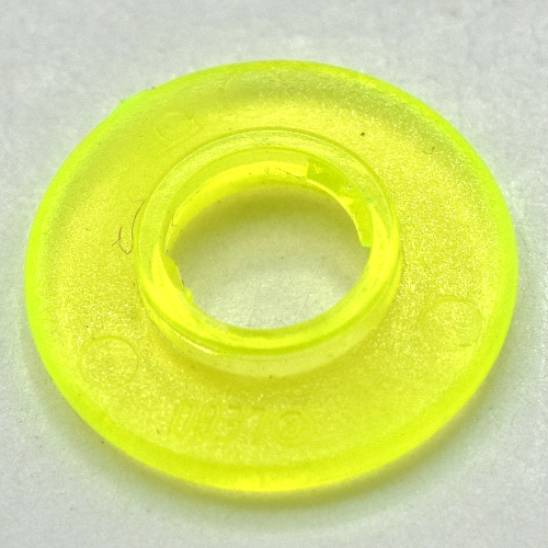 Clikits Bead, Ring Thin Large with Hole with Low Connector Trans-Medium Purple