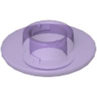 Clikits Bead, Ring Thin Large with Hole and High Connector Trans-Medium Purple