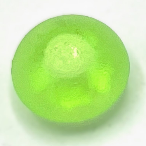 Clikits Icon, Round 2 × 2 Small, Thick with Pin Trans-Light Bright Green