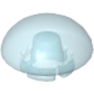 Clikits Icon, Round 2 × 2 Small, Thick with Pin Trans-Very Lt Blue