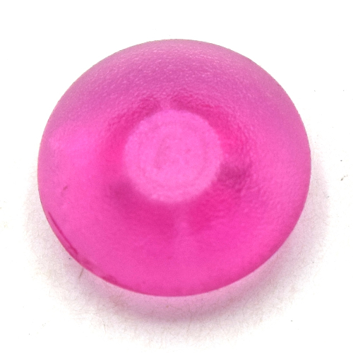 Clikits Icon, Round 2 × 2 Small Thin with Pin Trans-Dark Pink