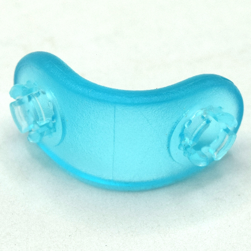 Clikits Connector, L-Bent with 2 Pins Transparent-Hellblau