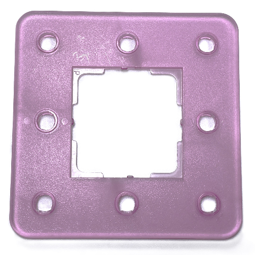Clikits Frame, Square 3 × 3 with 8 Holes Trans-Light Purple