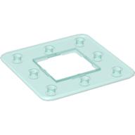 Clikits Rahmen, quadratisch 3 × 3 mit 8 Löcher Transparent-Hellblau