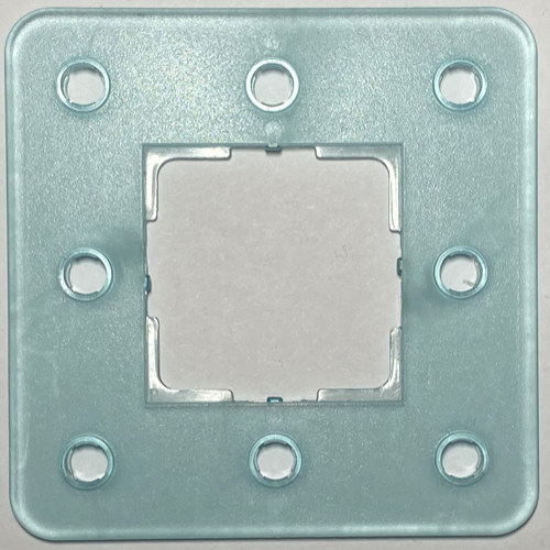 Clikits Frame, Square 3 × 3 with 8 Holes Trans-Very Lt Blue