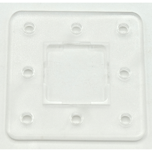 Clikits Frame, Square 3 × 3 with 8 Holes Trans-Clear