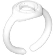 Clikits Ring, Narrow Band with Hole in Top Trans-Clear