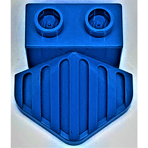 Duplo Train Steam Engine Cow Catcher Blue