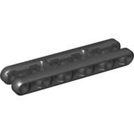 Technic Beam 3 × 11 Flexible Double Black