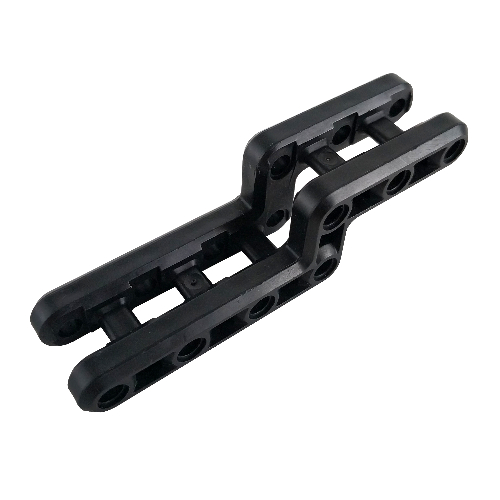 Technic Beam 3 × 11 × 3 Gooseneck Flexible Double Black