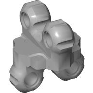Technic Spike Connector Flexible with Four Holes Perpendicular Hellblaugrau