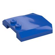 Brick Wedged, Curved Triple 4 × 4 × 2/3 with 2 Studs Blue