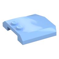 Brick Wedged, Curved Triple 4 × 4 × 2/3 with 2 Studs Bright Light Blue