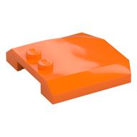 Stein keilförmig, gebogen dreifach 4 × 4 × 2/3 mit 2 Noppen Orange