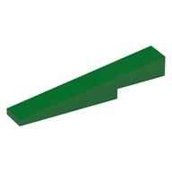 Brick Sloped 1 × 6 × 1 with 1 × 2 × 1/3 Cutout Green