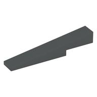 Dachstein 1 × 6 × 1 mit 1 × 2 × 1/3 Aussparung Dunkelblaugrau