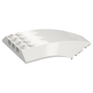 Windscreen 10 × 6 × 2 Curved White