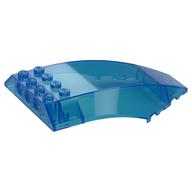 Windscreen 10 × 6 × 2 Curved Trans-Dark Blue
