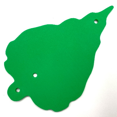 Plant, Leaf, 3 Holes Grün