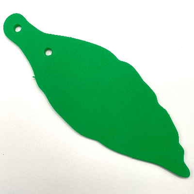 Plant, Leaf, 2 Holes Green