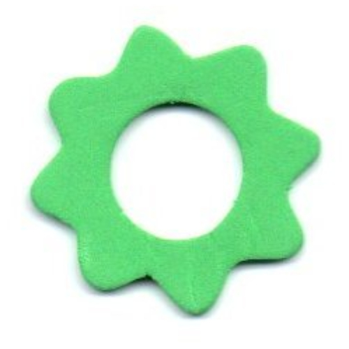 Belville, Plant, Flower / Star 5 × 5 For Set 5859 Bright Green