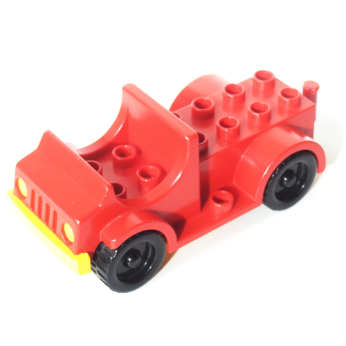 Duplo Car with 2 × 4 Studs Bed and Running Boards Rot