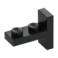 Bracket 1 × 2 with 1 × 2 Vertical Studs Schwarz