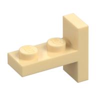 Bracket 1 × 2 with 1 × 2 Vertical Studs Tan