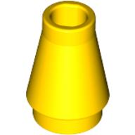 Kegel 1 × 1 [Nr. oben Rille] Gelb