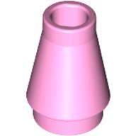 Kegel 1 × 1 [Nr. oben Rille] Leuchtrosa