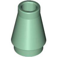 Cone 1 × 1 [No Top Groove] Sand Green