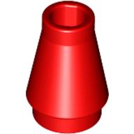 Kegel 1 × 1 [Nr. oben Rille] Rot
