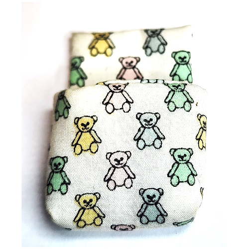 Belville, Sleeping Bag / Baby Pouch with Teddy Bears Print White