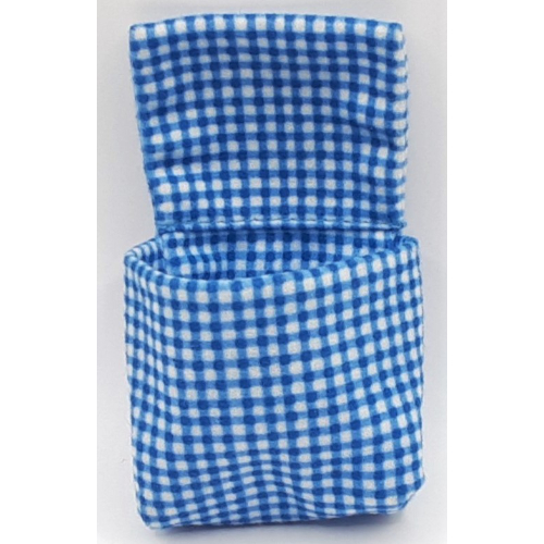Duplo, Schlafsack / Babytrage mit blau-weiß kariertem Muster (bedruckt) Blau