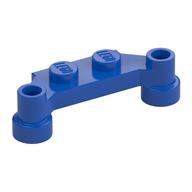 Plate Special 1 × 4 Offset with Bar Holes Blue