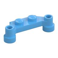 Plate Special 1 × 4 Offset with Bar Holes Medium Blue