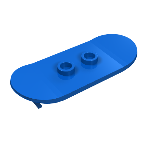Sports Skateboard with Mag Wheel Holders Blau