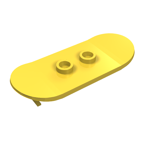 Sports Skateboard with Mag Wheel Holders Gelb