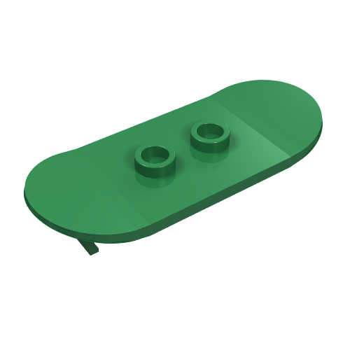 Sports Skateboard with Mag Wheel Holders Grün